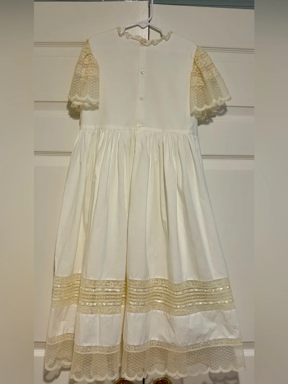 Remember Nguyen Phoenix N Ren Anna Grace Girls Dress - Ecru Lace Size 10